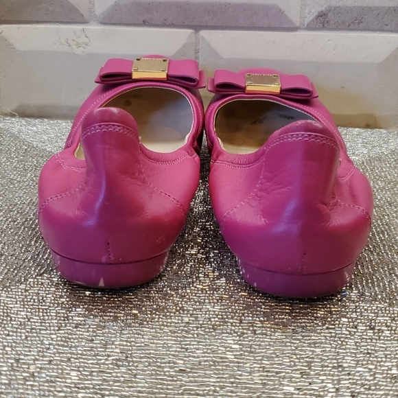 SOLD!! COLE HAAN Fuschia Leather Flats - Size 8M - Picture 6 of 8